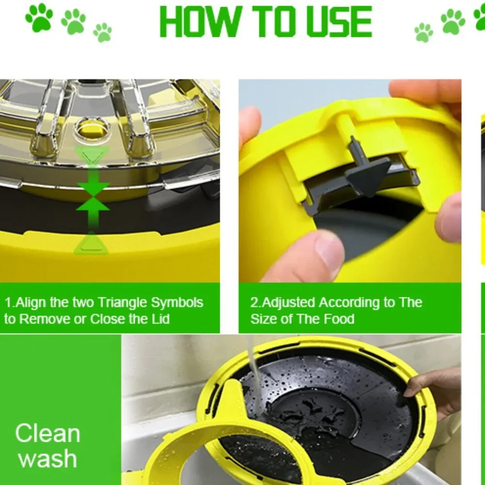 Slow Feeder Dog Bowl~ 17.64 Ounce Capacity- Polypropylene Material- For all size